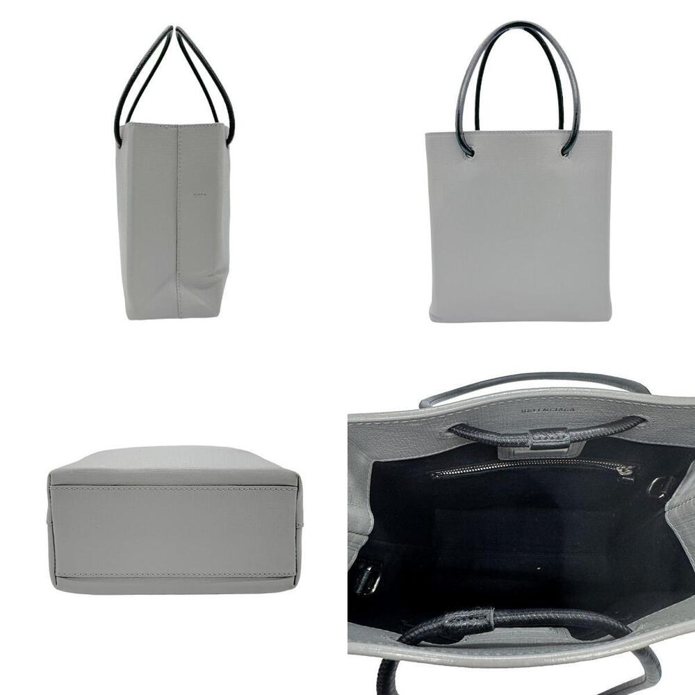 Balenciaga Shoulder XXS Shopping Gray Tote Leather Bag